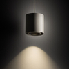 Zwieszana lampa salonowa tuba POINT 11513 jedwabisty szary