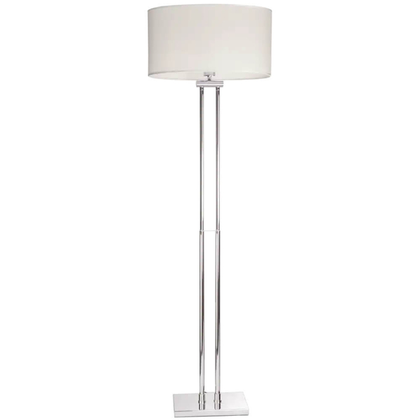 Nowoczesna lampa podłogowa Athens do pokoju biała chrom