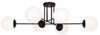 Sufitowa lampa Savoy K-4925 do jadalni balls biała czarna