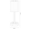 Lampa stołowa z akumulatorem Simple ML2289 LED 1W CCT przezroczysta