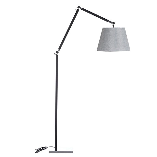 Stojąca lampa podłogowa Zyta AZ1849+AZ2601 Azzardo pokojowa loft czarna szara