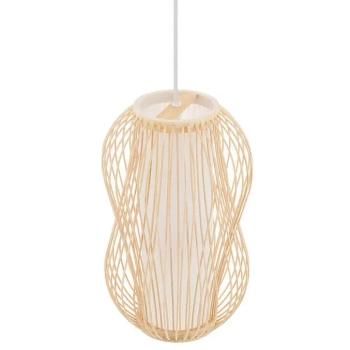 Lampa wisząca Puket 11160 pleciona lampion krata japandi bambusowa biała