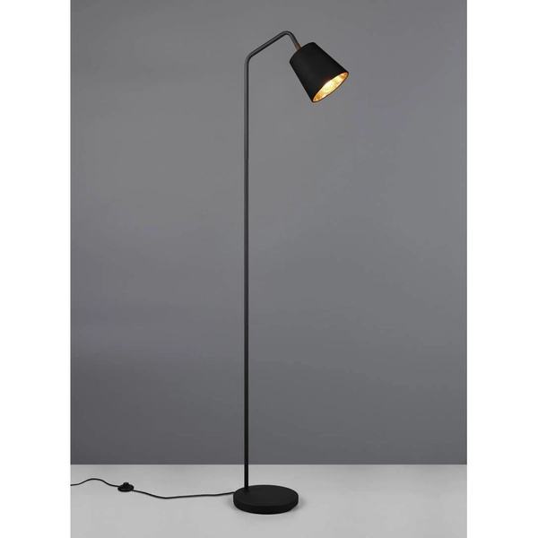 Podłogowa lampa Buddy R41721032 abażur tkanina czarna