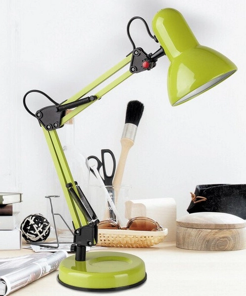 Stojąca LAMPA stołowa SAMSON 4178 Rabalux metalowa LAMPKA biurkowa regulowany reflektorek loftowy zielony