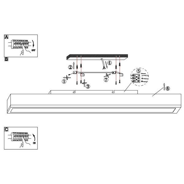 Nowoczesna LAMPA sufitowa DORO 416080WD4 Globo salonowa LED 24W 3000K prostokątny drewno