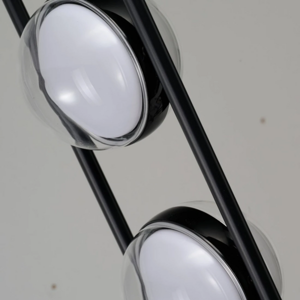 Designerska lampa stojąca ASTRID czarna AZ6893 3xLED 3000K ściemnialna