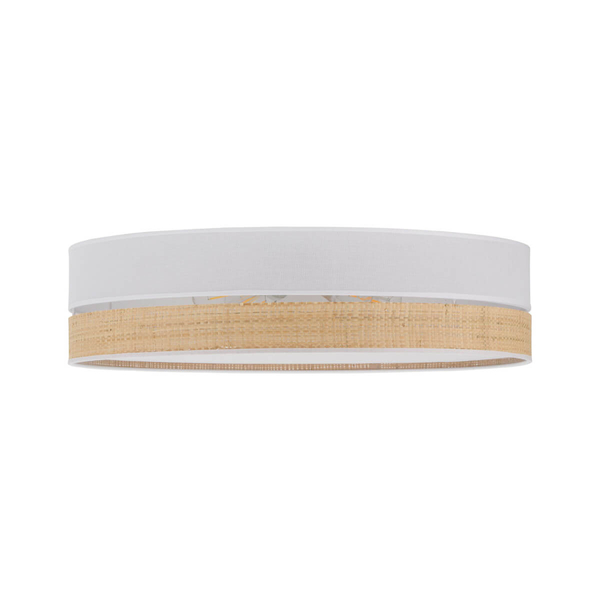 Sufitowa lampa Paglia 4764 TK Lighting do jadalni okrągła biała