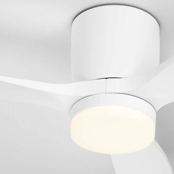 Lampa sufitowa GUARAYOS LE44968 LED 18W 3000-6500K z wentylatorem biała