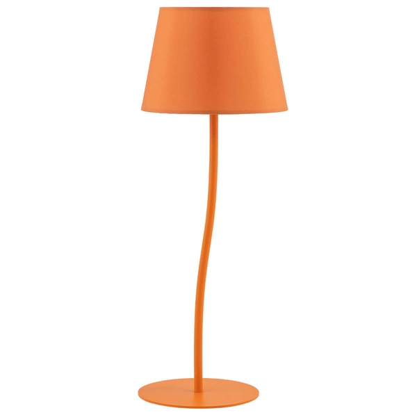Lampka nocna Nicola 6640 do pokoju dziecięcego pomarańczowa