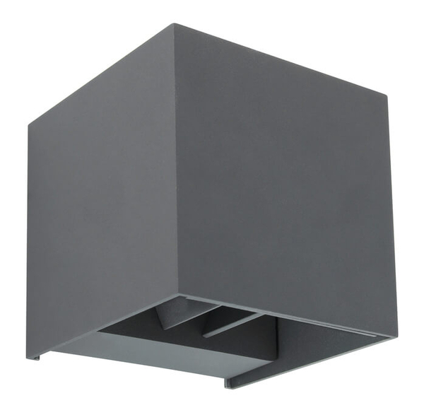 Zewnętrzny kinkiet Veronika 34168 kostka LED 6W 3000K grafitowa