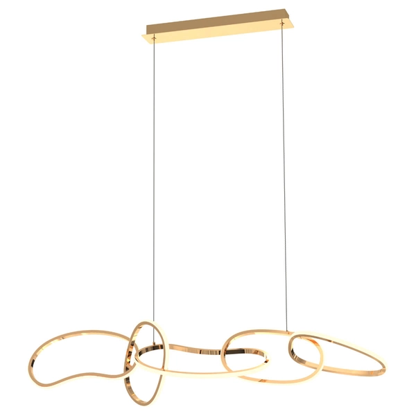 Wisząca lampa LED Cholet MD7361-5A-EGT Zumaline 56W 3000K nad stół złota