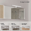 Kinkiet LAMPA ścienna LEVON 2115 Rabalux metalowa OPRAWA listwa do łazienki LED 12W 4000K IP44 chrom biała