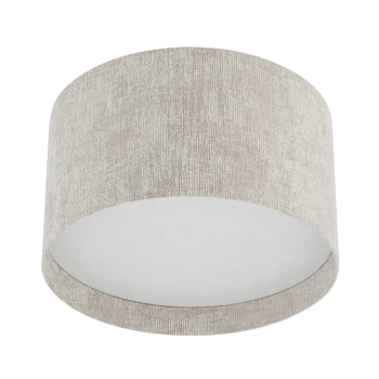 Sufitowa lampa tkaninowa CEDRO 11670 do sypialni beżowa