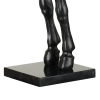 Lampa stojąca dekoracyjna HORSE MF-1237-350 czarna złota włókno szklane E27 koń do salonu