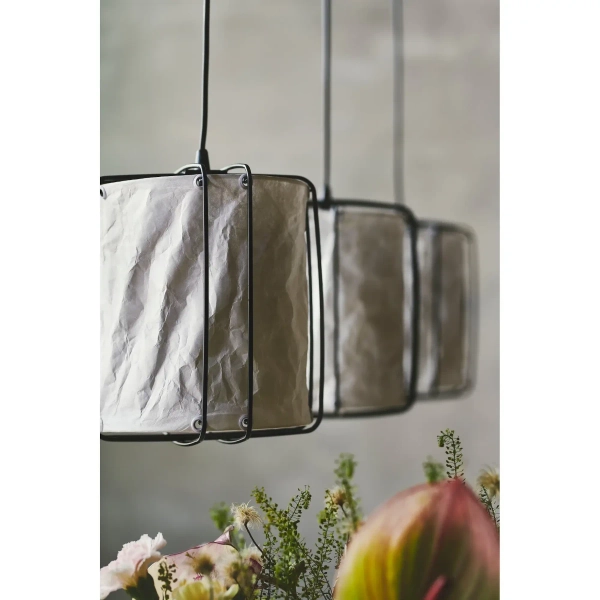 Potrójna lampa wisząca Cardine 2312443001 papier nad stół biały