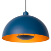 Loftowa LAMPA wisząca SIEMON 45496/01/35 Lucide metalowa OPRAWA kopuła zwis niebieska
