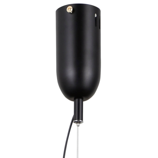 Wisząca lampa Fuente PND-34395-3V-BK LED 45W 3000K czarny przezroczysty