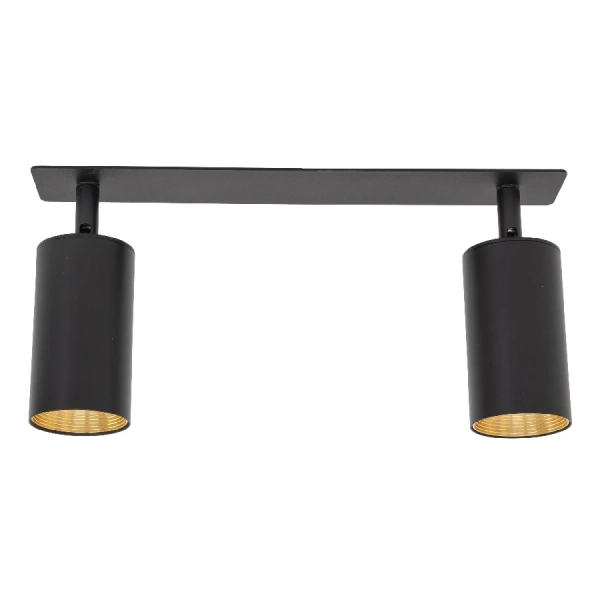 Minimalistyczna lampa sufitowa Amis 10807 ruchome tubki czarne złote