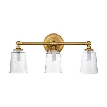 Łazienkowy kinkiet Huguenot Lake FE-HUGOLAKE3BATH-BB Feiss IP44 mosiądz