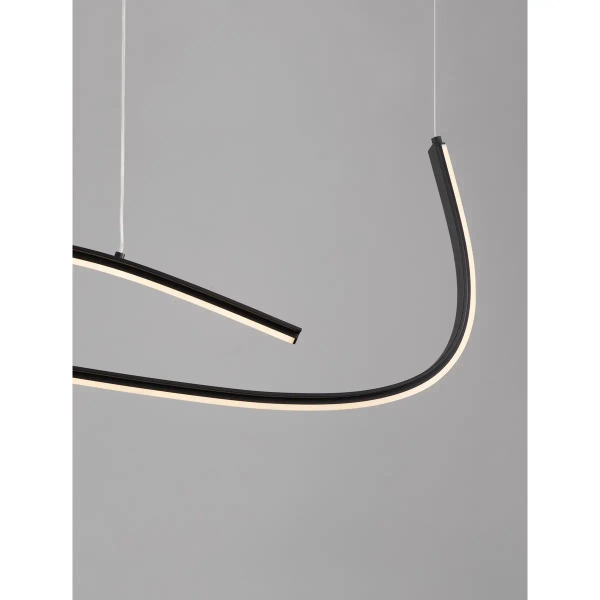 Wisząca lampa ze zmienną barwą CIRVELA LE45486 LED 27W 2700-4000K czarna