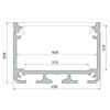 LAMPA wisząca HAKODA 8656 Shilo metalowa OPRAWA zwis LED 16W 4000K listwa czarna