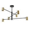 Złoty żyrandol lampa SNOW LP-731/6P GD Light Prestige salonowy metal tuba sticks