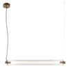Liniowa ledowa lampa wisząca Merezi 4 5219 LED 30W 3000K mosiądz patyna