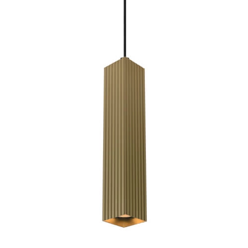 Zwisająca lampa Tecno PND-37492-1-GD Italux do kuchni rurka złota