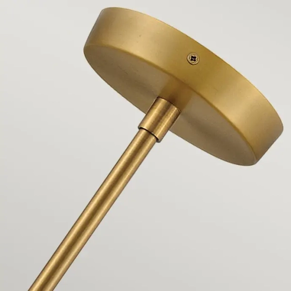 Szklana lampa wisząca Cedric HK-CEDRIC-P-M-BK nad wyspę czarna mosiądz