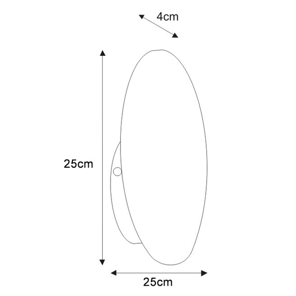 Lampa ścienna Rega K-4635 Kaja loftowy kinkiet czarny okrągły nad lustro