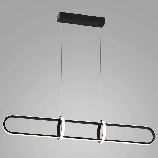 LAMPA wisząca CERRILA PND-29772750-1A-BK Italux geometryczna OPRAWA metalowy ZWIS art deco LED 31,2W 3000K czarny biały