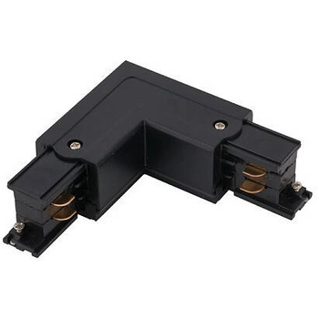 Kątowy L-ŁĄCZNIK uziemienie lewe CTLS POWER L CONNECTOR 8706 Nowodvorski do 3-fazowej szyny natynkowej 230V czarny