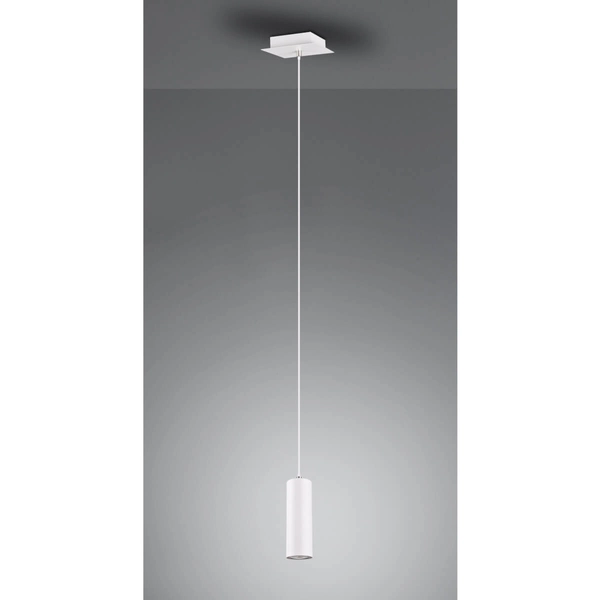 Pojedyncza lampa wisząca VANTOS DL101312400 Trio sopel tuba biały