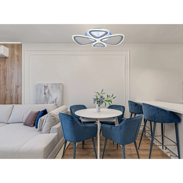 Biała lampa sufitowa DRS2013 WH LED 77W 3000K - 6000K nowoczesna