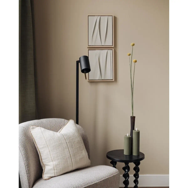 Stojąca lampa salonowa Lesley 03725/01/30 Lucide tuba metalowa czarna