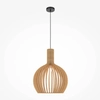 Zawieszana lampa pojedyncza Roots MOD194PL-01W1 Maytoni eco czarna beżowa