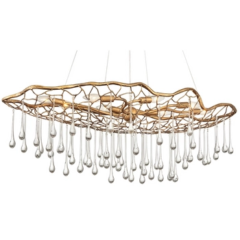 Nowoczesna lampa wisząca QN-LAGUNA-8P krople złota