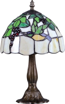 Lampa stojąca Teco K-G08789 na komodę brązowa zielona