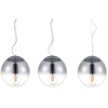 Lampa wisząca na listwie Iris AZ3103 Azzardo nad wyspę kule chrom