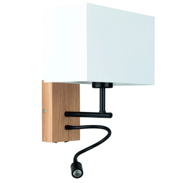 Ścienna lampa abażurowa SONAR 5733974 LED 1W 4000K regulowany szary