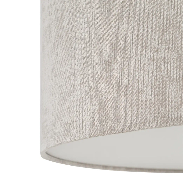 Abażurowa wisząca lampa CEDRO 11666 tkaninowa beżowa