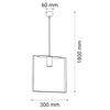Jadalniana lampa wisząca ORTIGA 5154 Shilo frame metalowa czarna