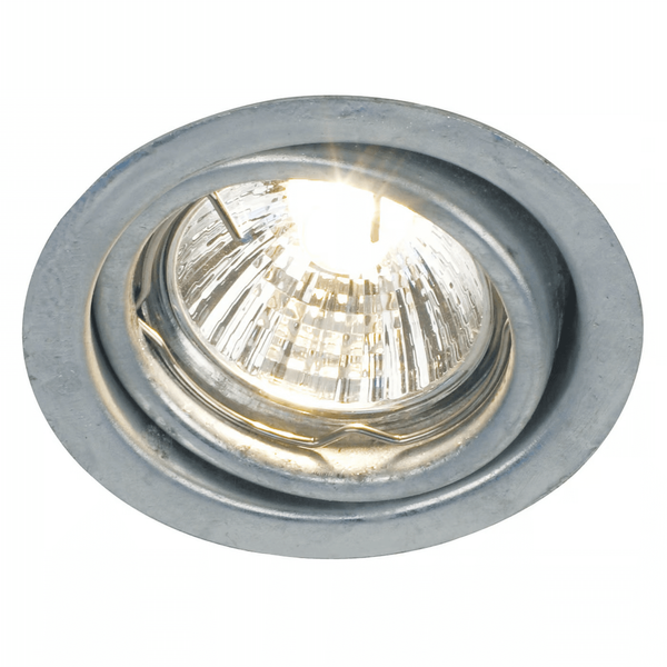 Wpuszczana lampa sufitowa TIP 20299931 IP23 okrągła z regulacją cyna