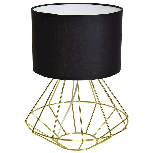 Stojąca LAMPKA industrialna LUPO MLP6272 Milagro metalowa LAMPA stołowa klatka na biurko czarna