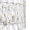 Kryształowa wisząca lampa Entwine ENT0838 do salonu glamour nikiel