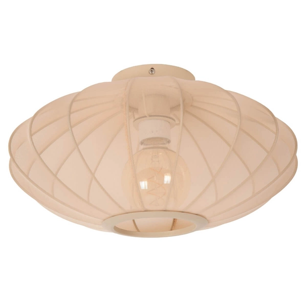 Materiałowa lampa sufitowa Corina 03147/40/38 siatka beżowa