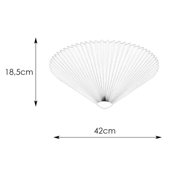 Sufitowa lampa materiałowa Plisado 108701 Markslojd biały