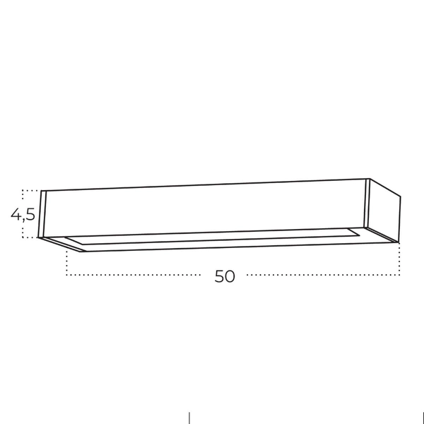 Ledowy kinkiet elewacyjny ROSVIK AZ5850 Azzardo 20W 3000K IP54 czarny