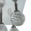 Sufitowa lampa z kryształkami GIRA 95-23219 glamour srebrna