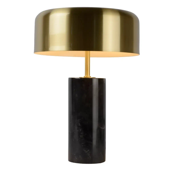 Marmurowa lampka stołowa MIRASOL 34540/03/30 Lucide czarny złoty